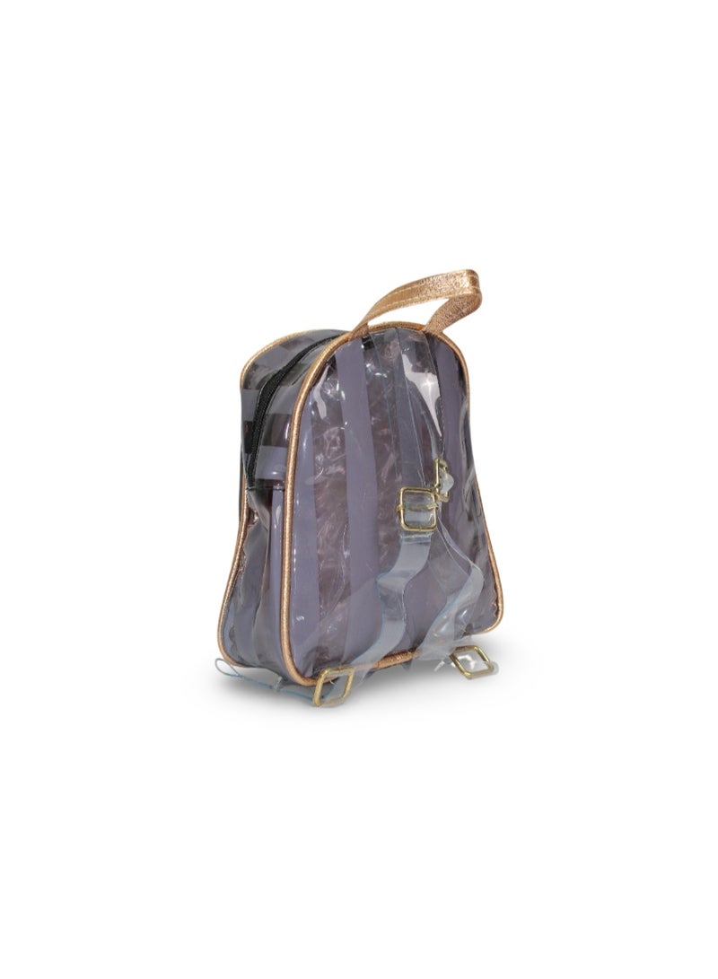 فانسي حقيبة ظهر للبنات - رمادي شفاف - Image 2